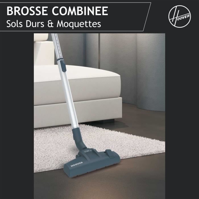 Bagless vacuum cleaner - HOOVER BR21HM - 700 W - Cassette: 2 L - 78 dBA