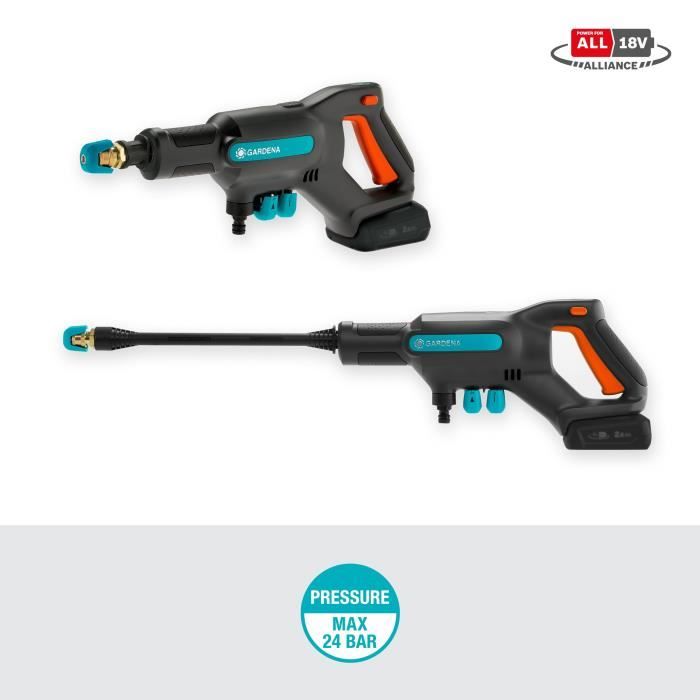 GARDENA - AquaClean 24/18V P4A medium pressure washer