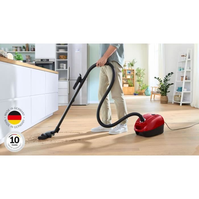 Bosch GL38 - vacuum cleaner with bag - 600 W - 79 dB - (H) EPA - 10m - 4 L Bag - Variable power