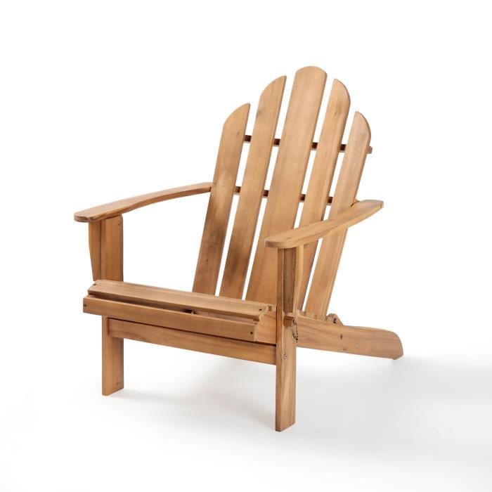 FSC acacia reclining garden chair - 72.5 x 89.5 x H.94 cm
