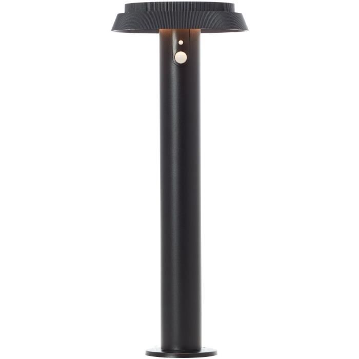 Outdoor terminal - BRILLIANT - ALVERO - LED and solar - Motion detector - Metal and plastic - 4 W - Black