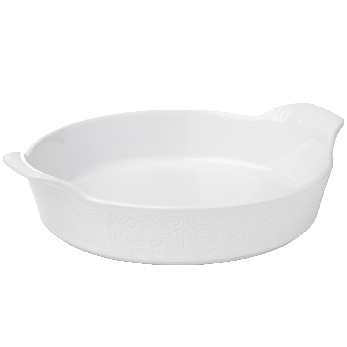 Round dish with handles. Temp. Max 220°C Ø 25 cm - Miba