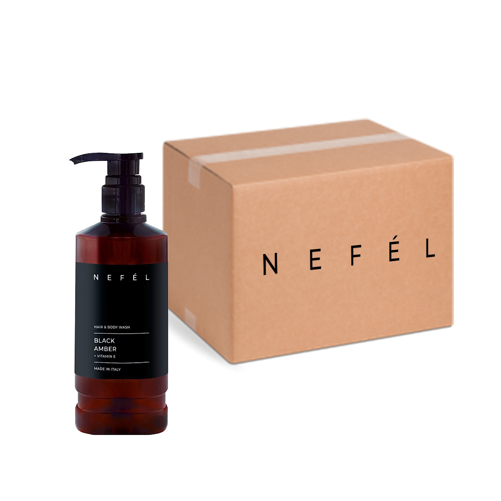 Black Amber Hotel Shower Shampoo 480 ml - Nefel