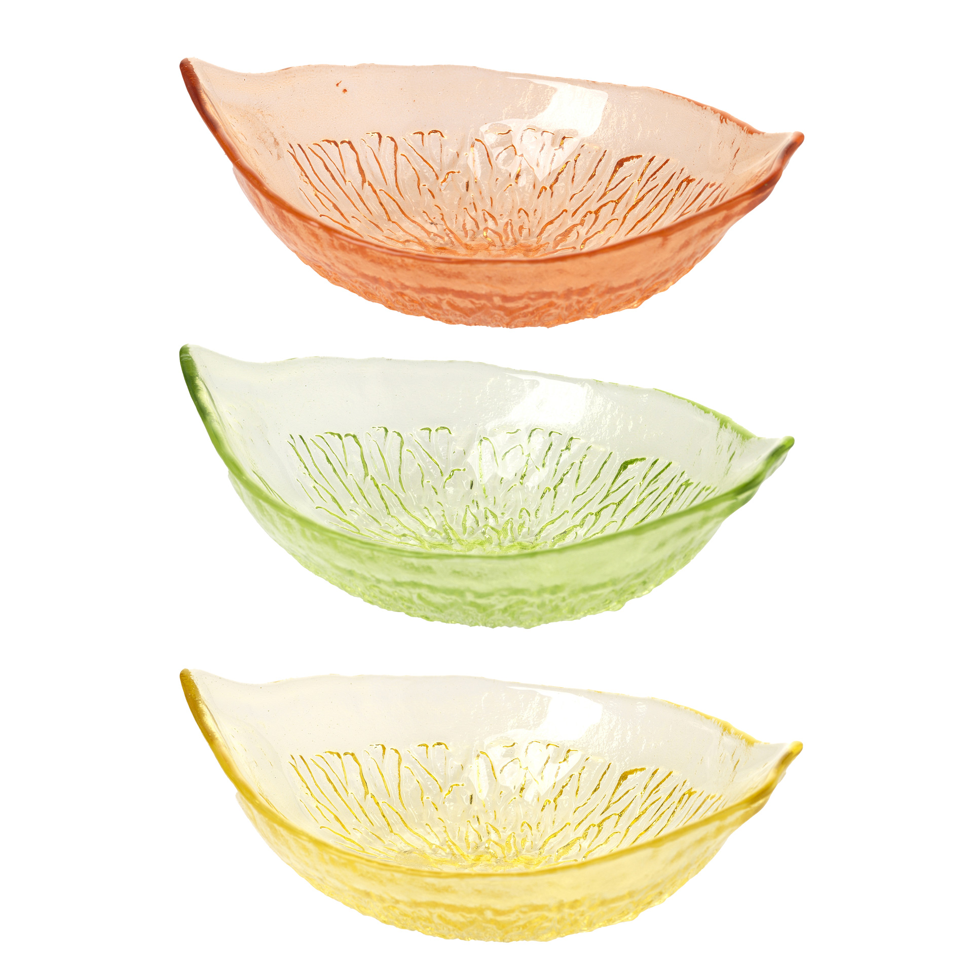 Set of 6 assorted fruit salad cups 16 x 11.5 x h 5 cm - Citrus