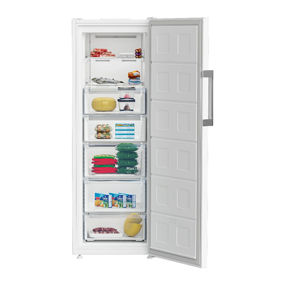 Beko 291 LT and 7 COMPARTMENTS WHITE vertical freezer B3RFNE294W