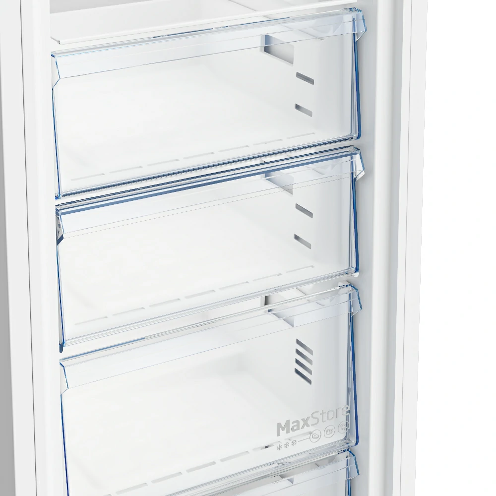 Beko 291 LT and 7 COMPARTMENTS WHITE vertical freezer B3RFNE294W