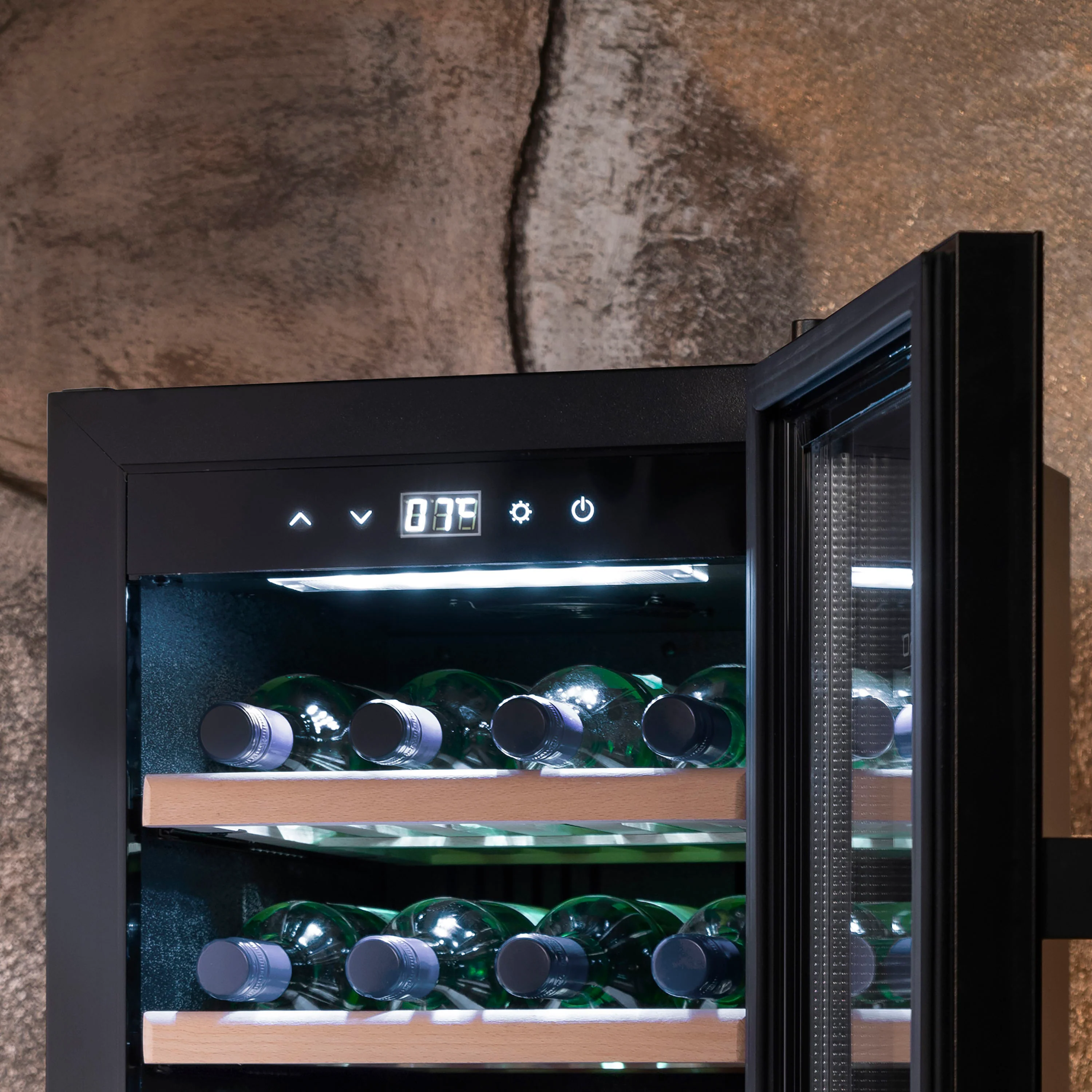 Double temperature wine cabinet WineExclusive 38 Falstaff - Caso Design