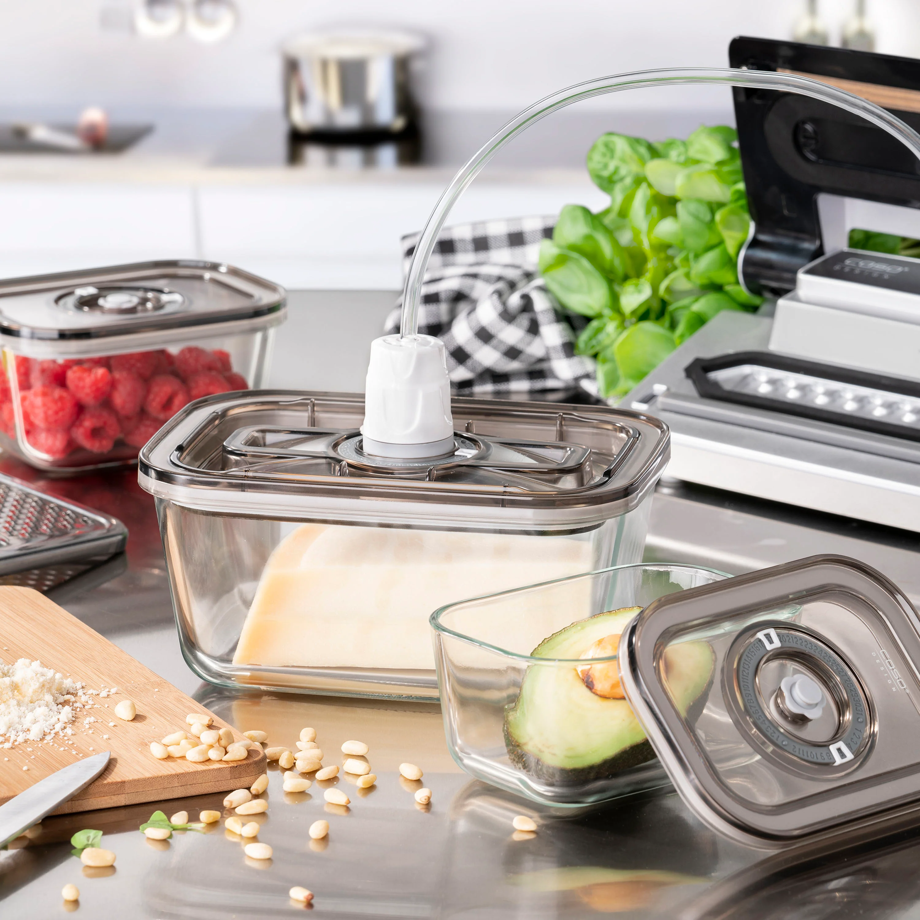 Set 3 contenitori per sottovuoto VacuBoxx Eco-Set