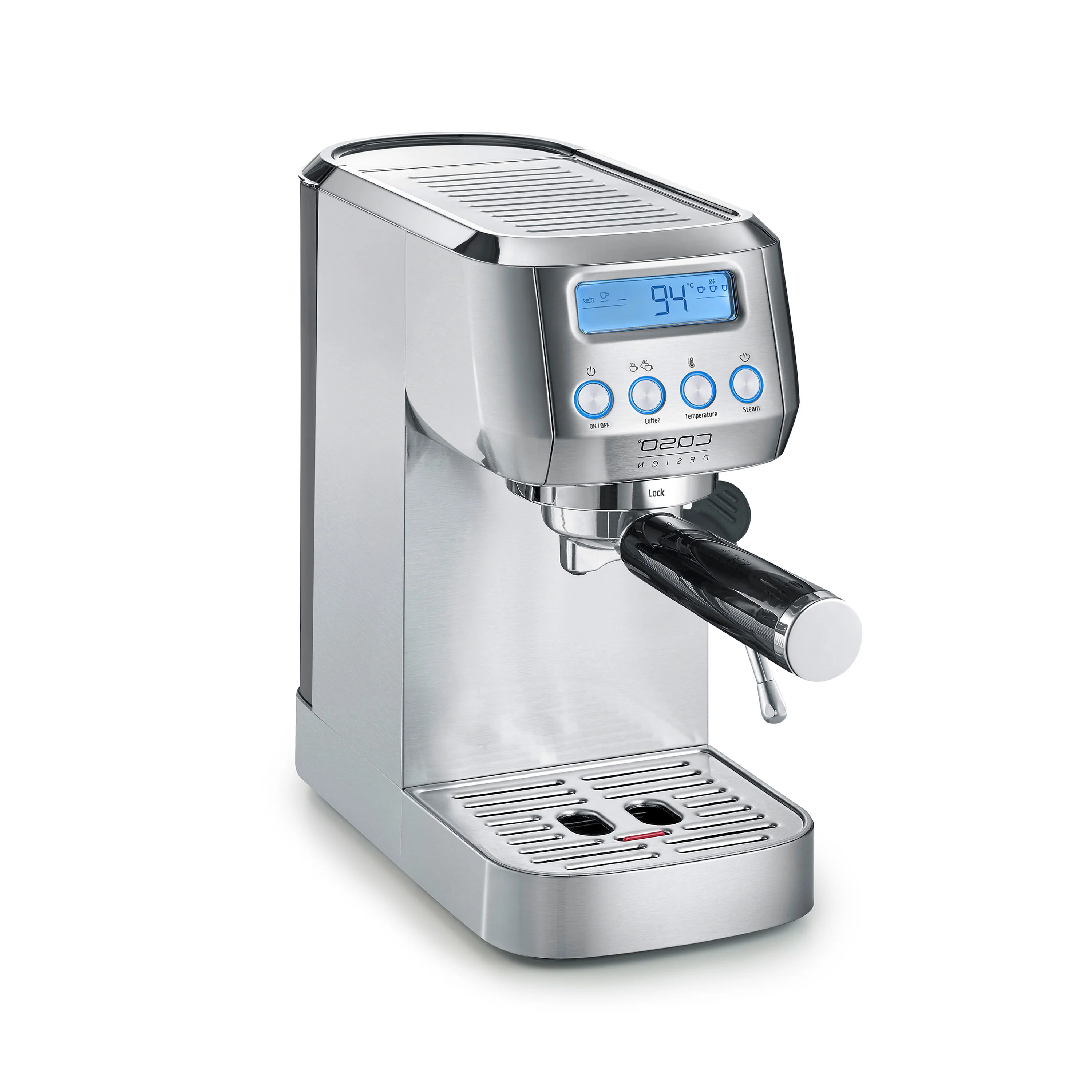 Caso Design Gourmet Crema Silver espresso machine