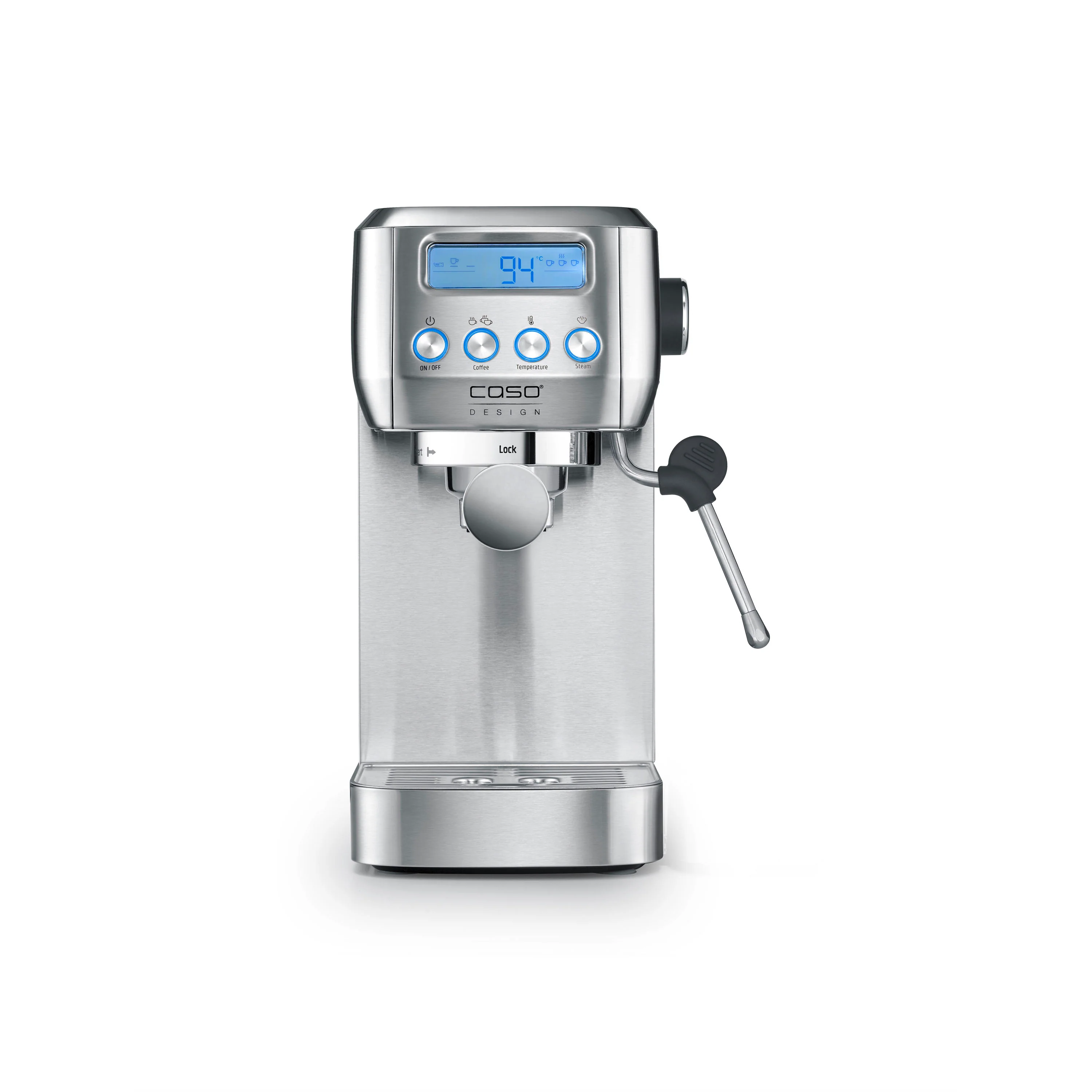 Caso Design Gourmet Crema Silver espresso machine