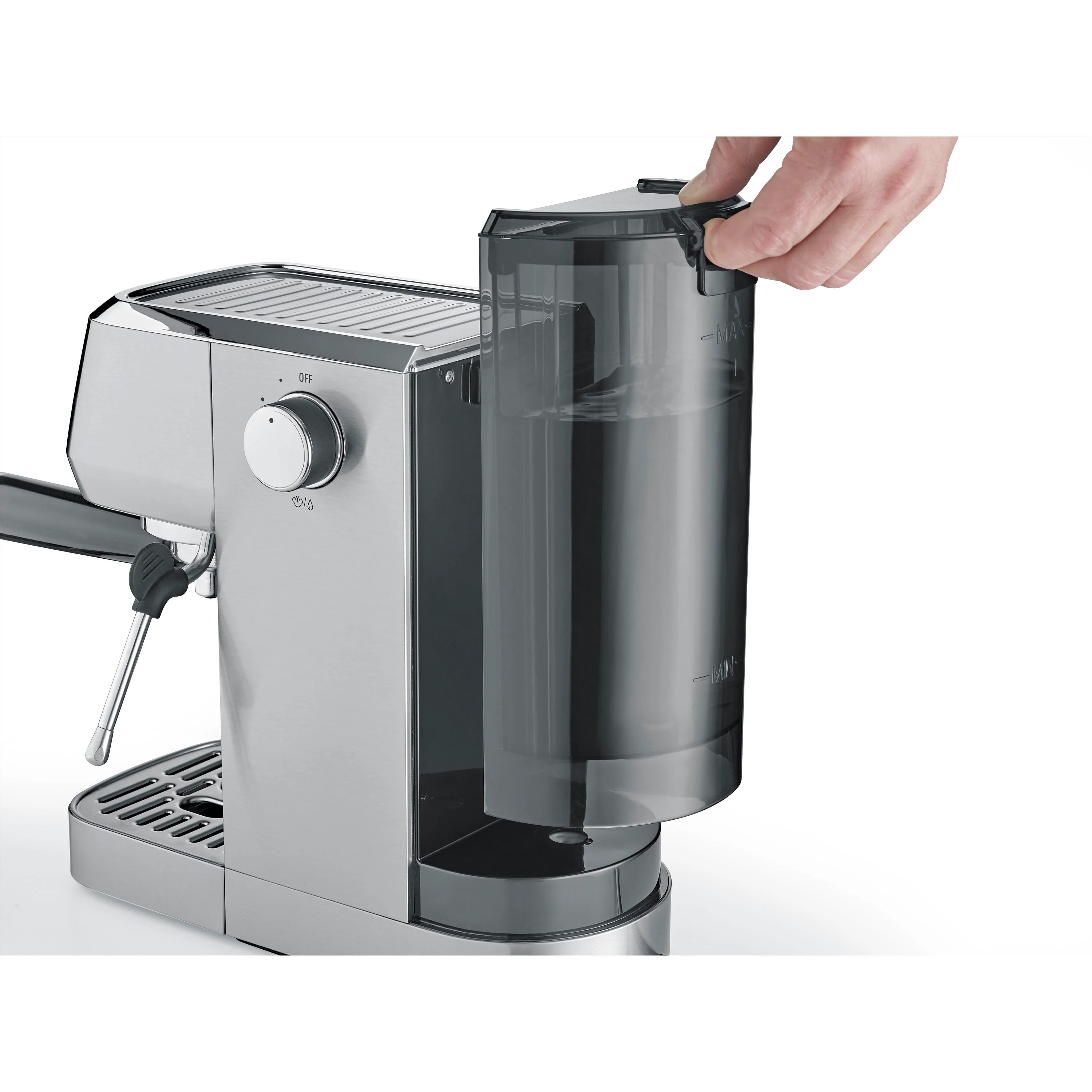 Caso Design Gourmet Crema Silver espresso machine