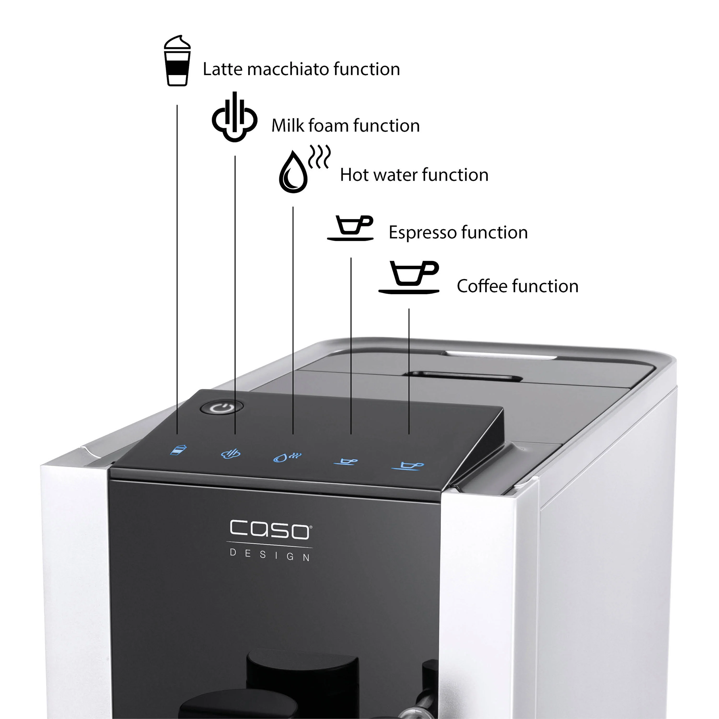 Café Crema One automatic coffee machine - Caso Design