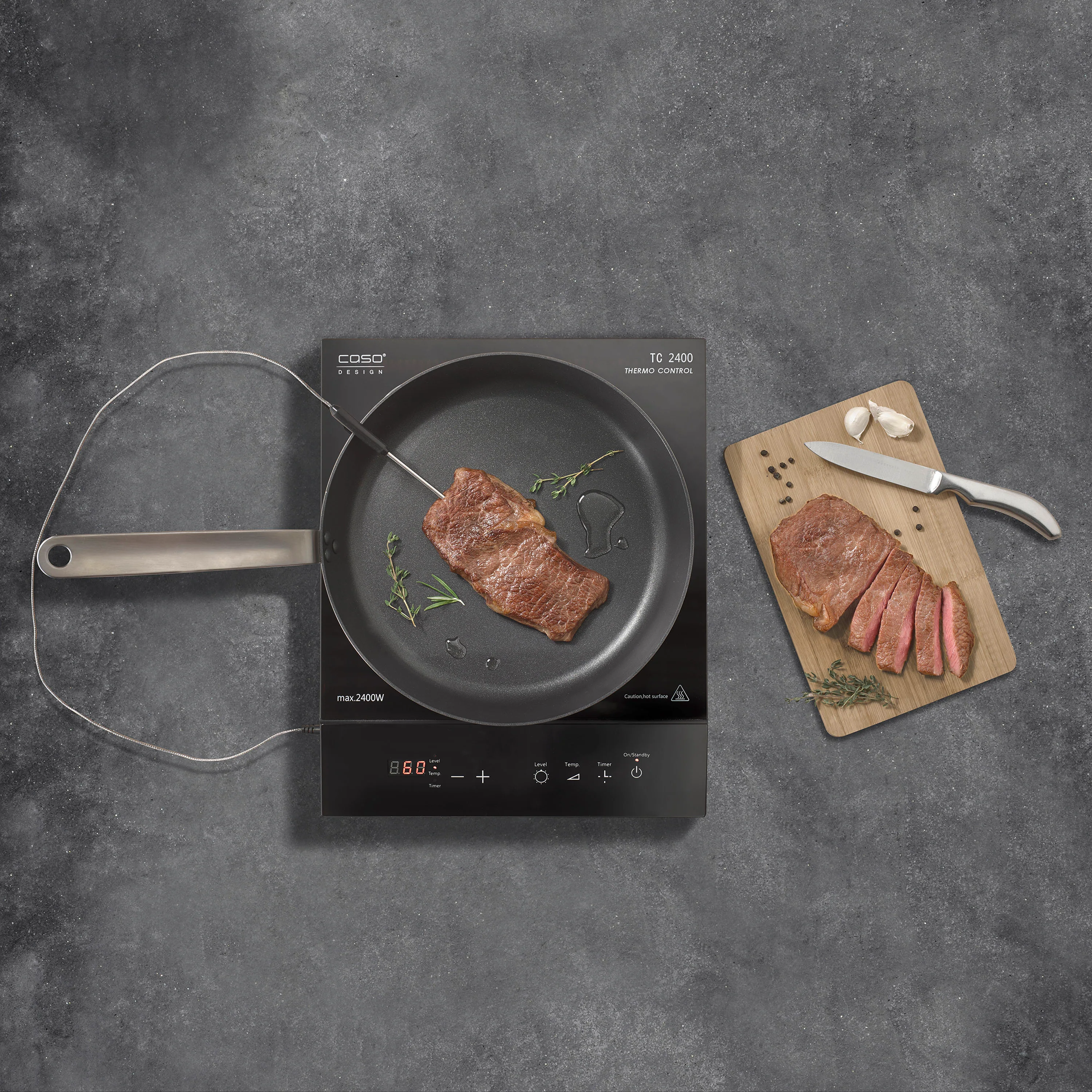 TC2400 ThermoControl 1-burner induction cooktop - Caso Design