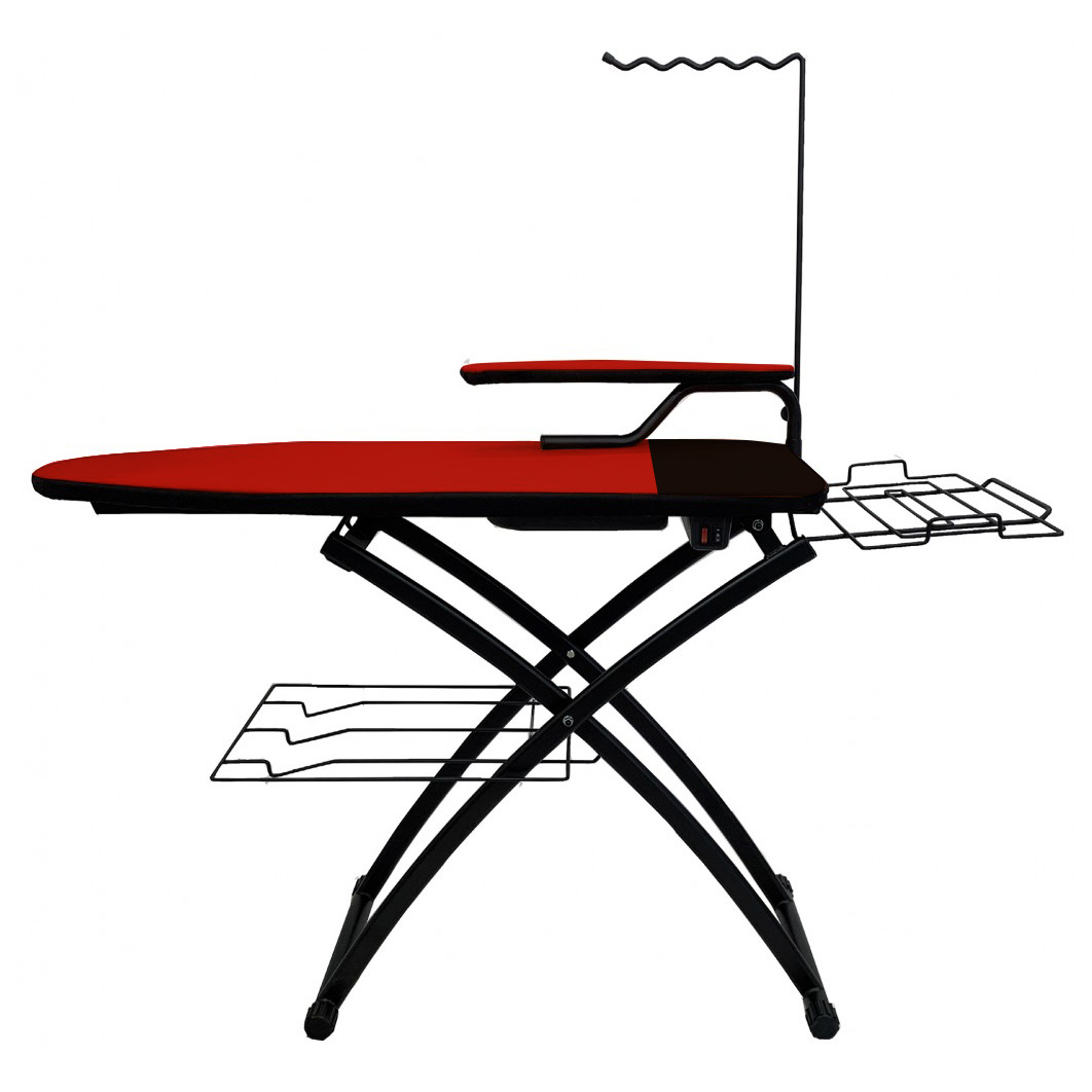 Asse da stiro riscaldato aspirante e soffiante 122 x 45 cm Evolution nero