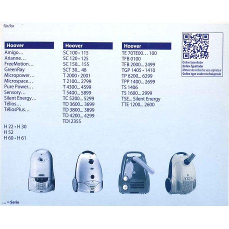 Sacchetti aspirapolvere H41 Swirl De Longhi