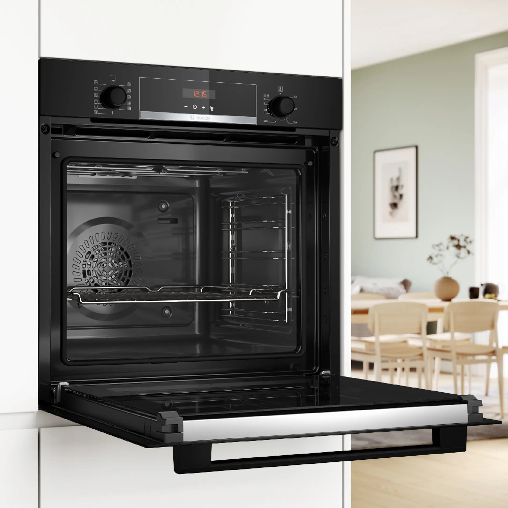 Forno ad incasso Bosch VENTILATO PIROLITICO 60CM NERO HBA574BB3