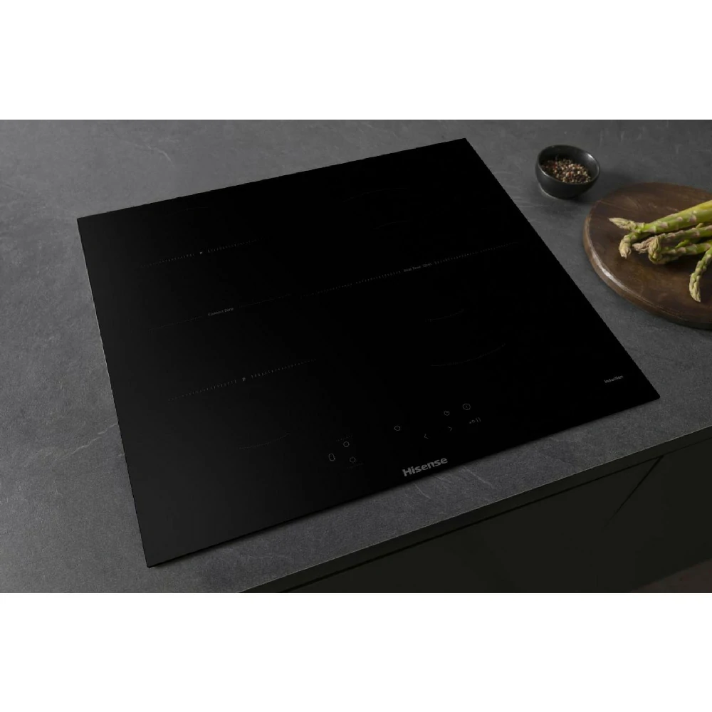 Hisense 60 CM 4 ZONE BLACK induction cooktop HI6401BSCE