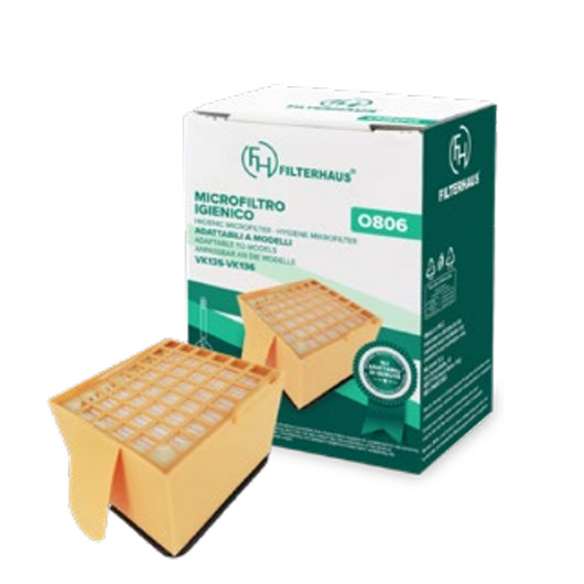 Activated carbon microfilter for Folletto VK 135 - VK 136