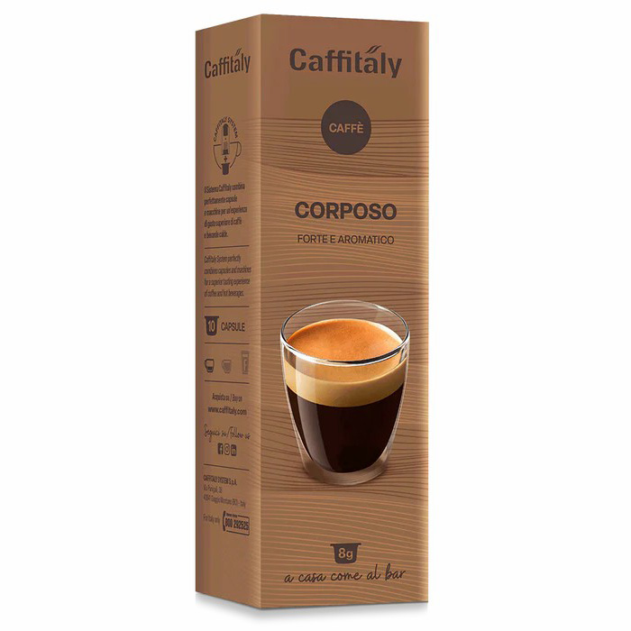 Full-bodied Espresso Forte Coffee Pack of 10 capsules