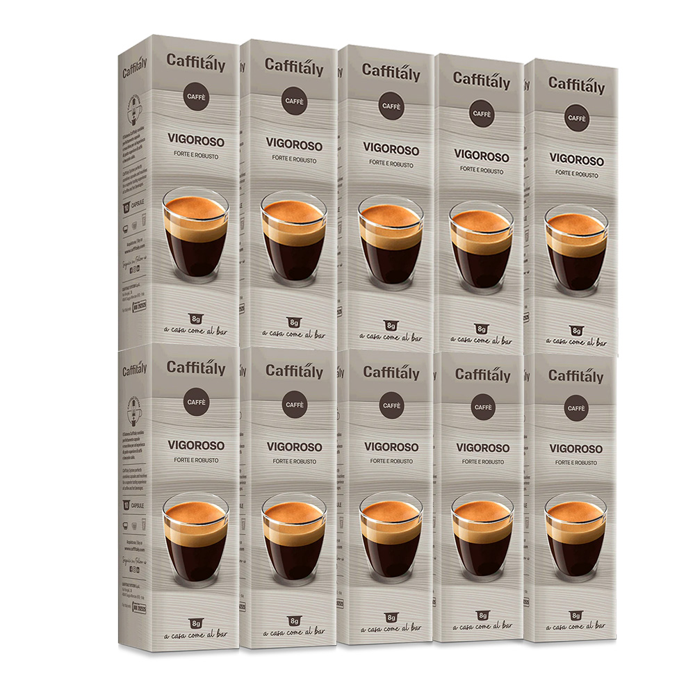100 Caffitaly System E'Caffe' Vigorous Capsules