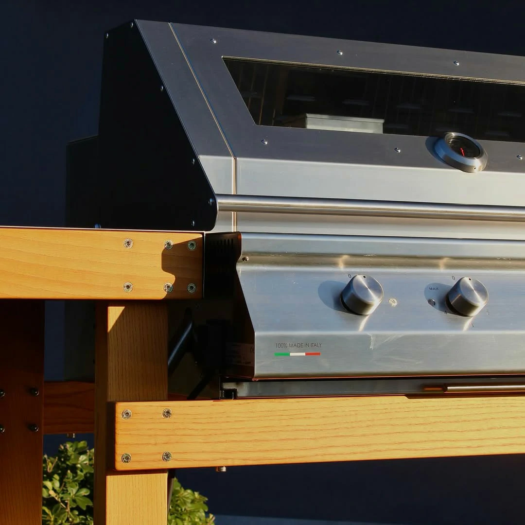 Fry Top 750 Stone Gas Barbecue 4 Burners Soapstone