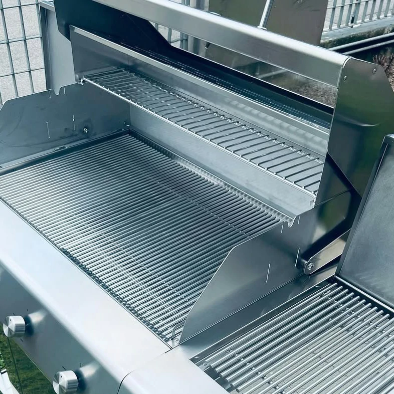 Fry Top 750 Basic countertop gas barbecue with 4 burners round grill