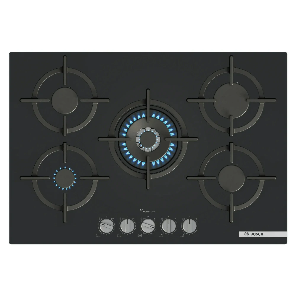 Bosch 5-burner gas stove 75CM BLACK PPQ7A6I15