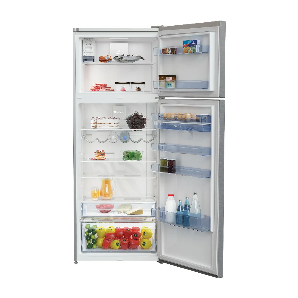 Beko 406 LT E TOTAL NO FROST 70CM SILVER Double Door Refrigerator RDNG455E40XBN