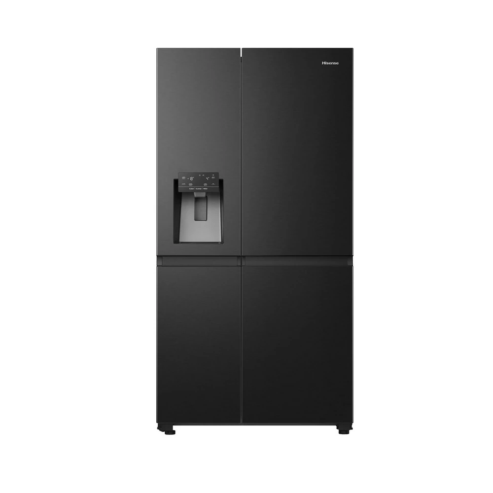 Frigorifero a libera installazione Hisense  SIDE BY SIDE NOFROST 632LT E WIFI 91CM NERO RS818N4TFE