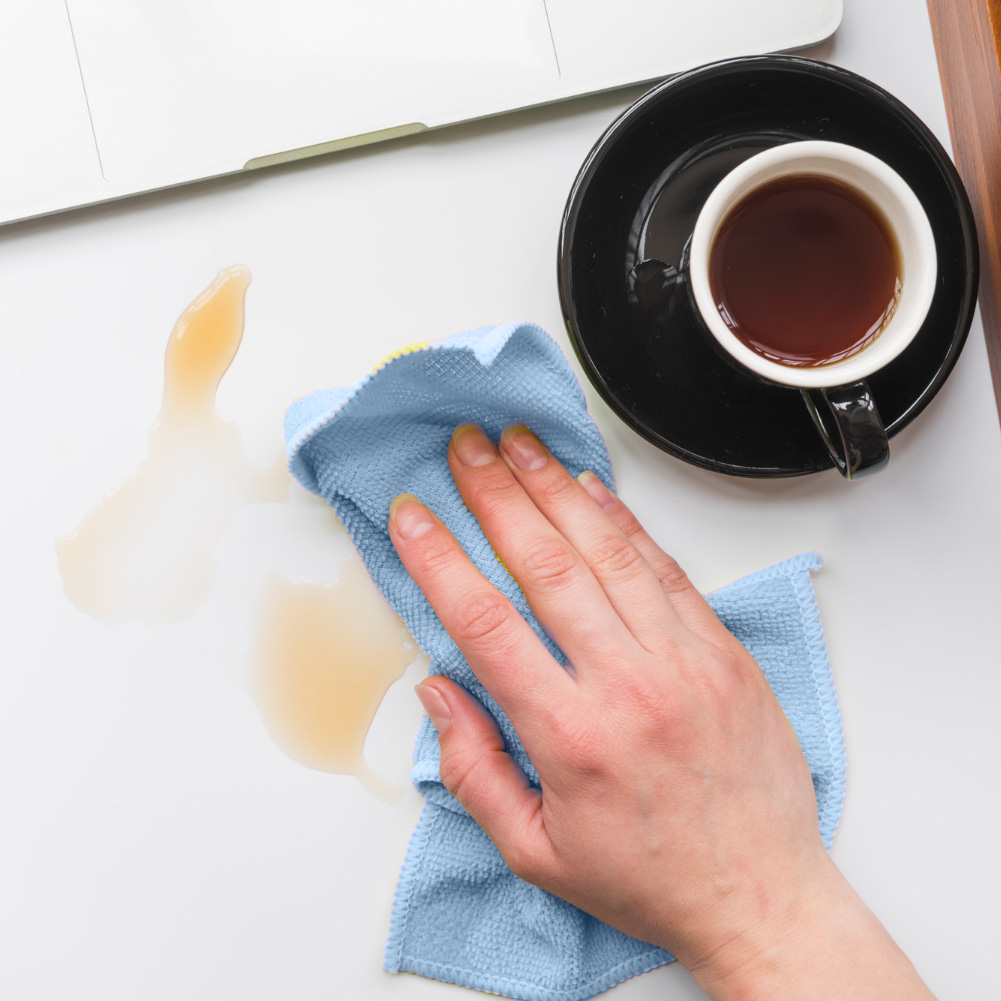 Angee blue multi-purpose abrasive corner cloth