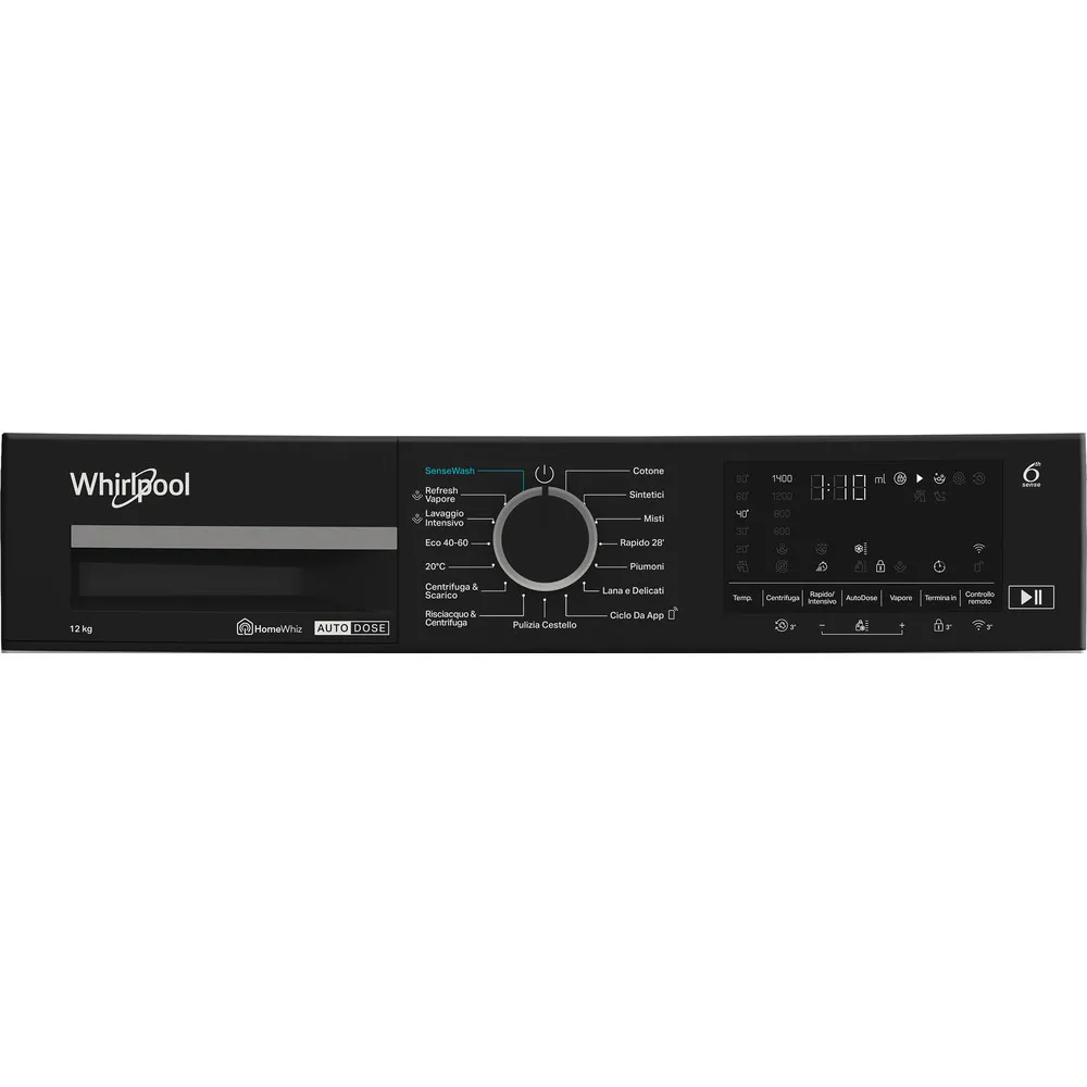 Washing machine 12 kg Whirlpool WIFI STEAM INVERTER 1400RPM WPM 27W ADS IT