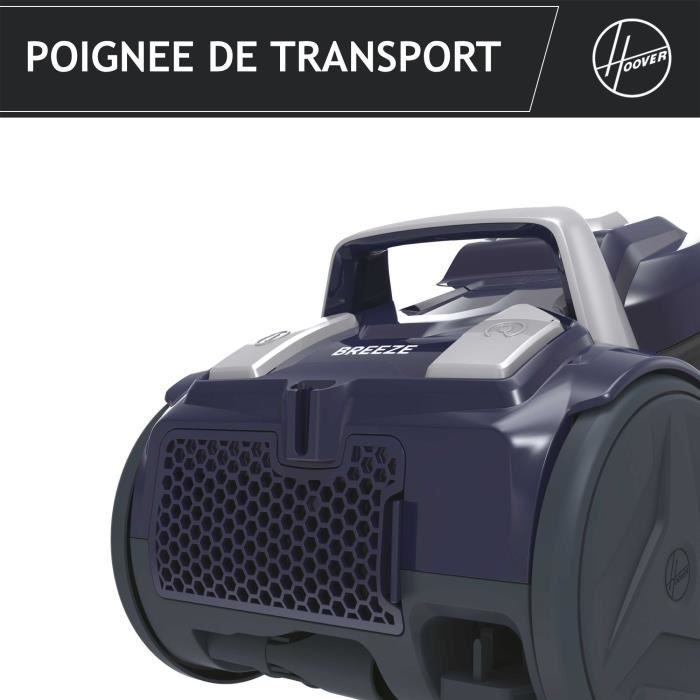 Bagless vacuum cleaner - HOOVER BR21HM - 700 W - Cassette: 2 L - 78 dBA