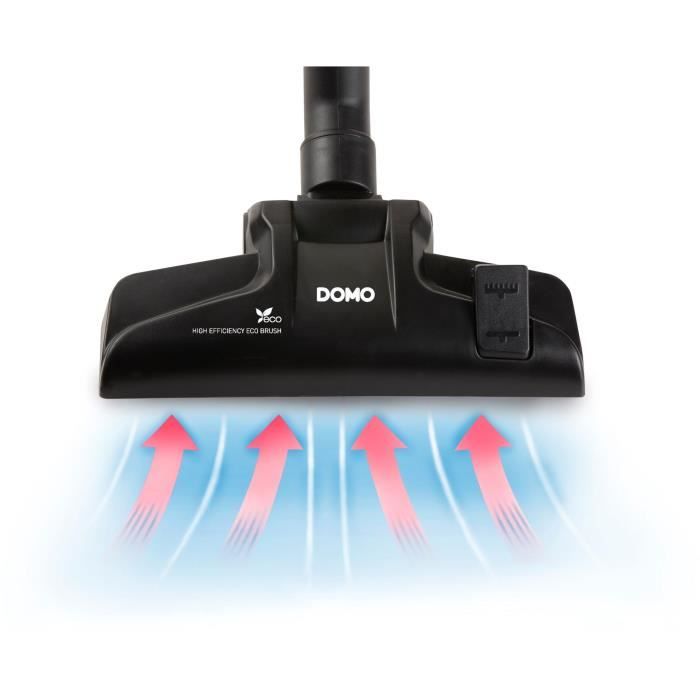 Domo do1033s - compact vacuum cleaner with 450W bag - Hepa10 filter. Range of action 7m. 1.5 liters Bagcacity.