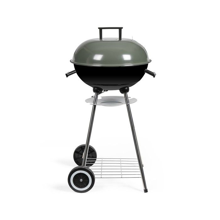 Charcoal barbecue - LIVOO - DOC172K - ø41 cm - Chromed steel grill - Height 69.5 cm - Handles - 2 toothed wheels