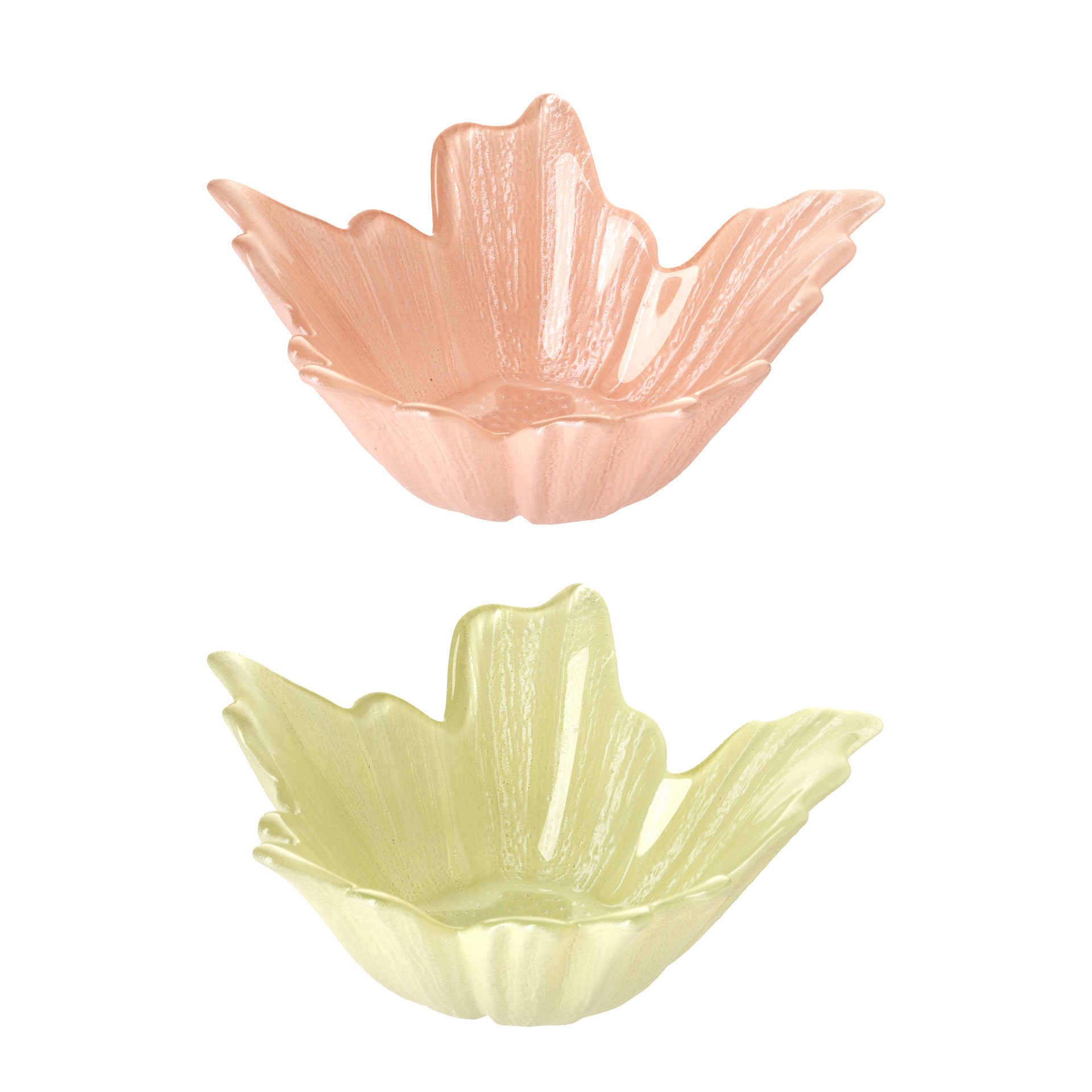 Set of 2 tealight holders Ø 12 cm - Petals