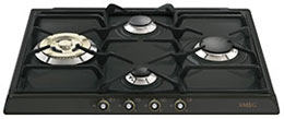 Smeg 4-burner gas stove 60CM ANTHRACITE SR764AO
