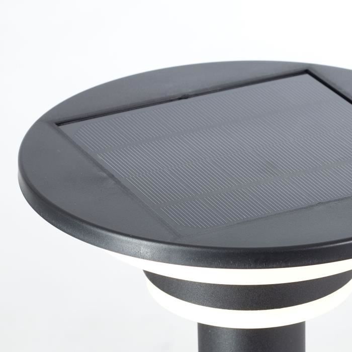 Outdoor terminal - BRILLIANT - GARVINA - LED and solar - Motion detector - Stainless steel and plastic - 4 W - Black