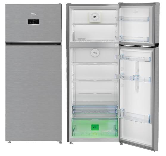 Beko 406 LT E TOTAL NO FROST 70CM SILVER Double Door Refrigerator RDNG455E40XBN