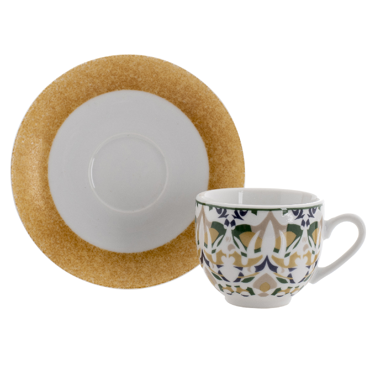 Set of 6 coffee cups with saucer 100 ml - Salamanca