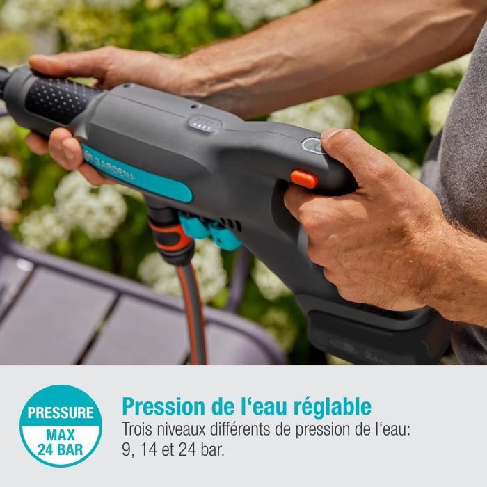 GARDENA - AquaClean 24/18V P4A medium pressure washer