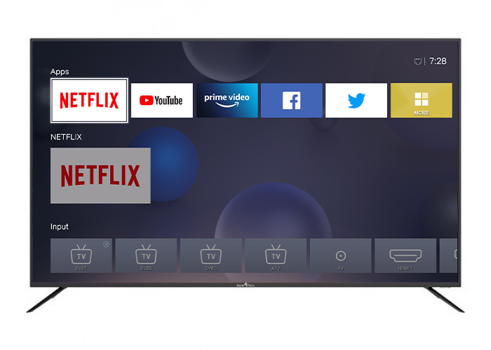 SMART TECH TV 43" LED UKD 4K SMART DVB/T2/S2 SMT-43F30UV2M1B1