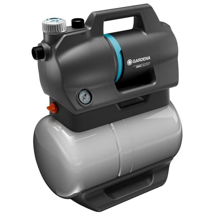 Pressure booster unit - GARDENA - 3800 Silent - Power 600 W - Max flow rate 3800 l/h