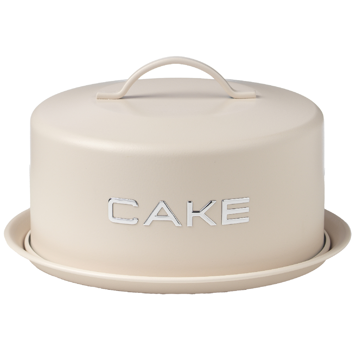 Cake pan with handle and hermetic closure 2Ø 28.5 x 20 x h 11 cm Ivory - Vintage