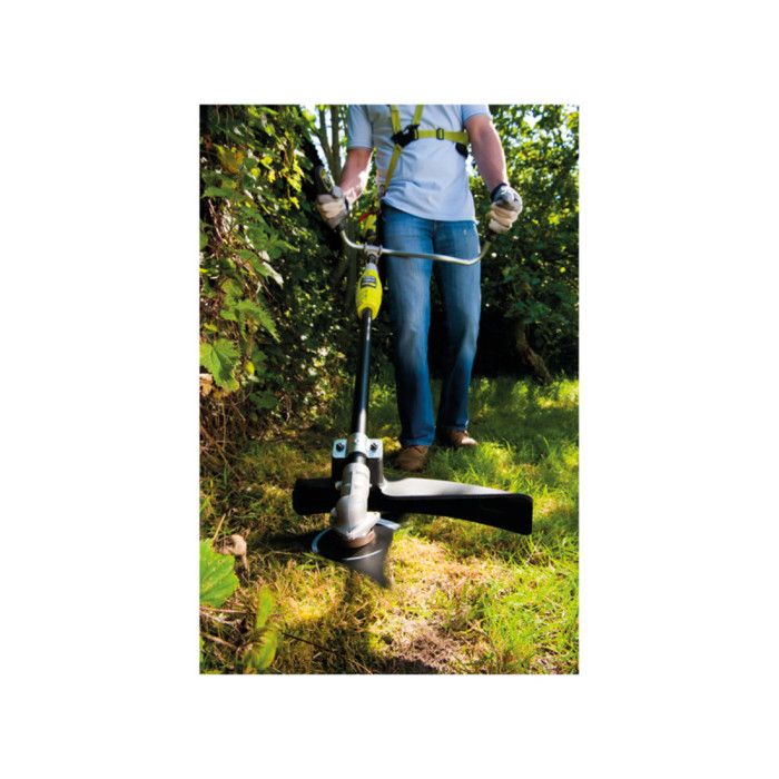 Brush cutter - RYOBI - Handlebar - Wire Ø 1 x 1.65 mm - 3-tooth blade - 1 lithium battery + 36 V 4.0 Ah + 1 charger 1.7 A