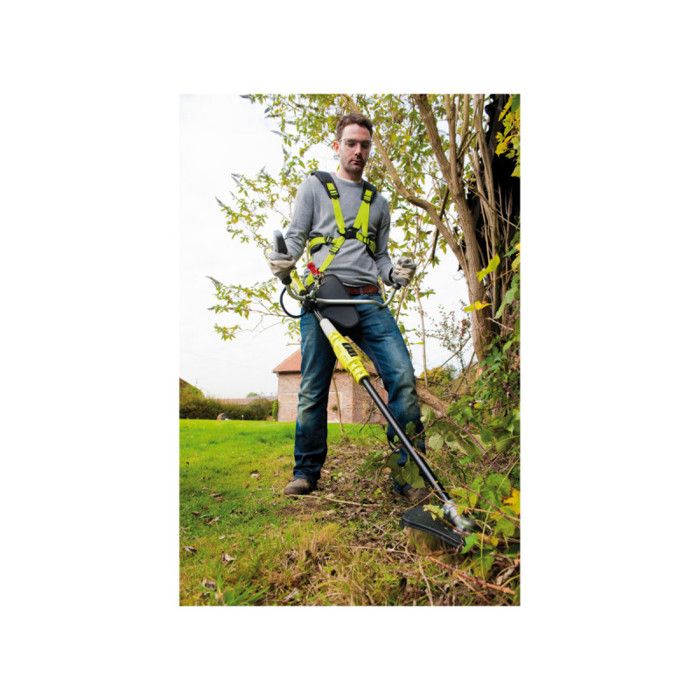Brush cutter - RYOBI - Handlebar - Wire Ø 1 x 1.65 mm - 3-tooth blade - 1 lithium battery + 36 V 4.0 Ah + 1 charger 1.7 A