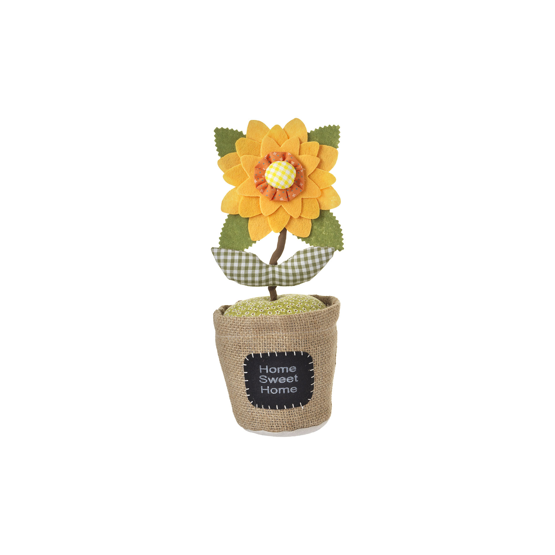 Jute effect polyester doorstop 13 x 13 x h 34 cm - Oasi