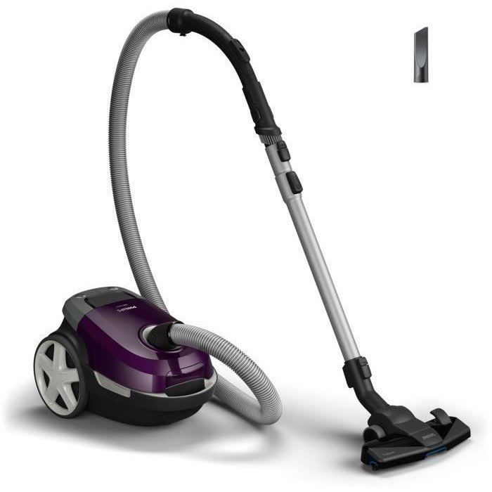 Bagged vacuum - PHILIPS - XD3100/06 - 900 W - 79 dB - Purple