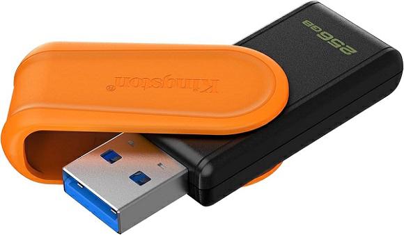 KINGSTON PENDRIVE 256GB DTXS/256GB USB 3.2 GEN1 NERO/ARANCIONE
