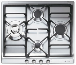 Smeg 4 ZONE 60CM INOX SER60SGH3 Gas Hob