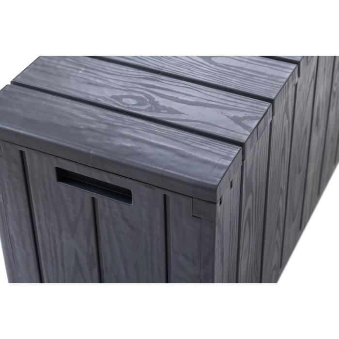 BRAVO garden box - Resin - 270 L capacity - Anthracite